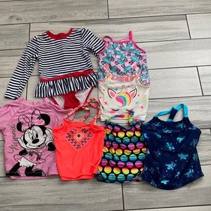7 Piece Girls 4T Swim Bundle
